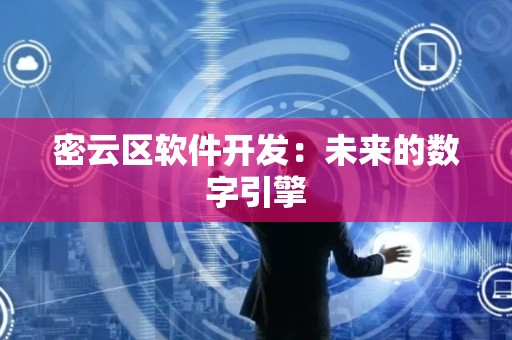 密云区软件开发：未来的数字引擎