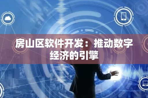 房山区软件开发：推动数字经济的引擎