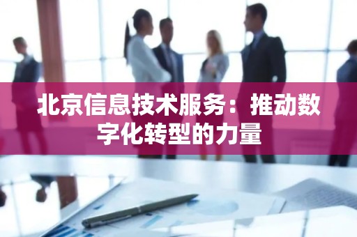 北京信息技术服务：推动数字化转型的力量