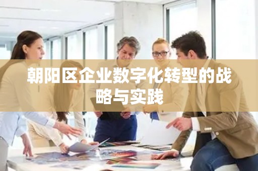 朝阳区企业数字化转型的战略与实践