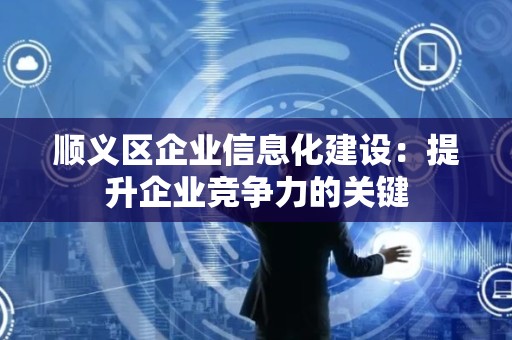 顺义区企业信息化建设：提升企业竞争力的关键