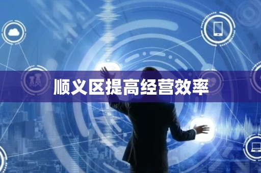 顺义区提高经营效率