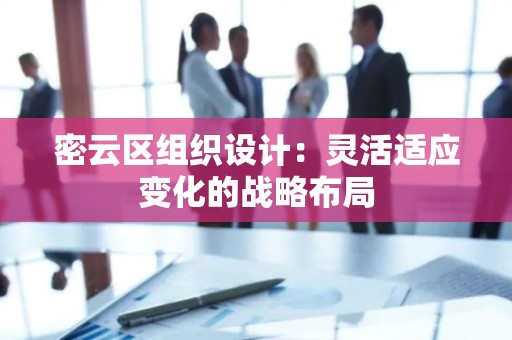 密云区组织设计：灵活适应变化的战略布局