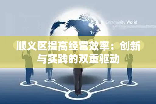 顺义区提高经营效率：创新与实践的双重驱动