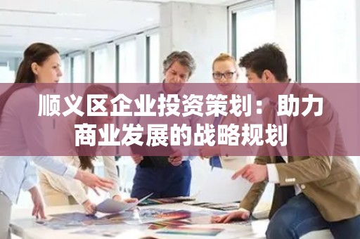 顺义区企业投资策划：助力商业发展的战略规划