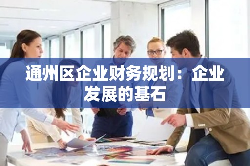 通州区企业财务规划：企业发展的基石
