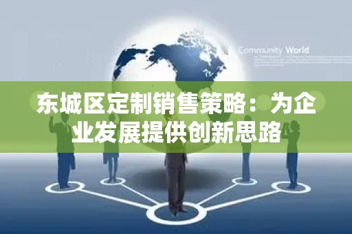 顺义区定制销售策略：为企业发展提供创新思路