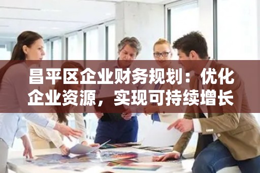 昌平区企业财务规划：优化企业资源，实现可持续增长