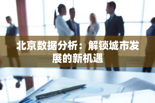 北京数据分析：解锁城市发展的新机遇