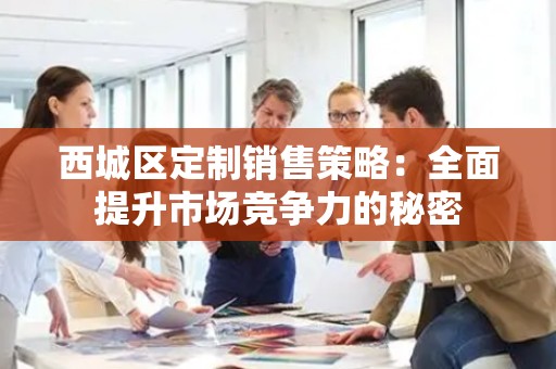 西城区定制销售策略：全面提升市场竞争力的秘密